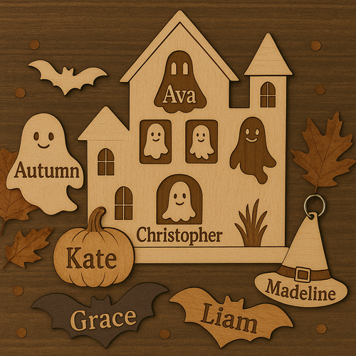Ghostly Windows Personalized Haunted House