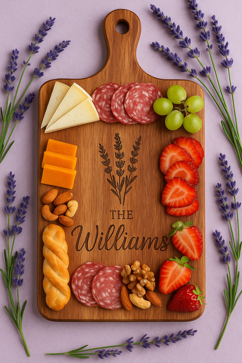 Personalized Charcuterie Board – Custom Engraved Serving Board